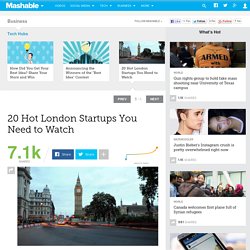 20 Hot London Startups You Need to Watch