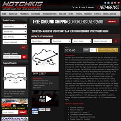 HOTCHKIS SPORT SUSPENSION SYSTEMS, PARTS, AND COMPLETE BOLT-IN PACKAGES » Blog Archive 2003-2004 Audi RS6 Sport Sway Bar Set from Hotchkis Sport Suspension