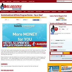 HotelsCombined Affiliate Program Review – Yay or Ney?