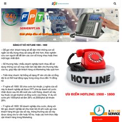 Đăng ký số Hotline FPT - Đầu số 1900 - 1800 hỗ trợ doanh nghiệp