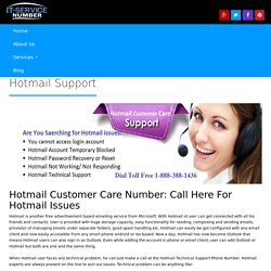 Hotmail Customer care support Toll free number 1-888-264-6472 Hotmail Helpline Phone Number