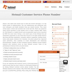 Hotmail Customer Service Phone Number 1-888-388-1436
