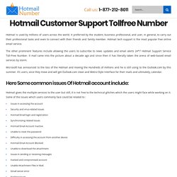 Hotmail Customer Support +1-877-212-8011 Toll Free Number