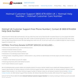 Hotmail Support 0800-878-6004 Phone Number