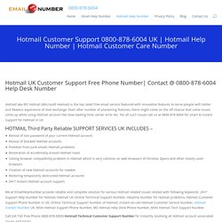 Hotmail Support 0800-878-6004 Phone Number