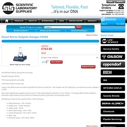 (STI2020) - Stuart Stirrer Hotplate Halogen CR302 - (SLS) Scientific Laboratory Supplies Ltd