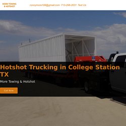 Hotshot Trucking in College Station TX