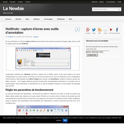 HotShots : capture d’écran avec outils d'annotation