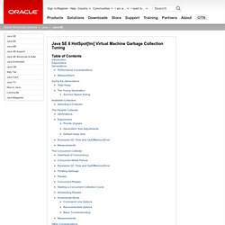 Java SE 6 HotSpot[tm] Virtual Machine Garbage Collection Tuning