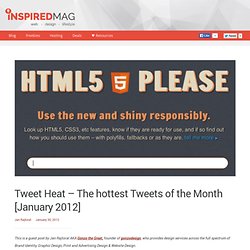 Tweet Heat - The hottest Tweets of the Month [January 2012]