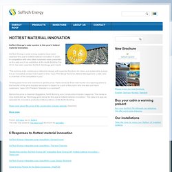 SolTech Energy – Integrated Solar Energy – Hottest material innovation