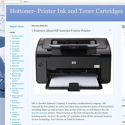 Advanced Features of HP Laserjet P1102w Printer