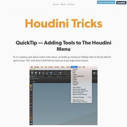 Houdini Tricks