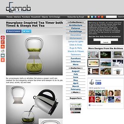 Hourglass-Inspired Tea Timer both Times & Steeps Hot Tea