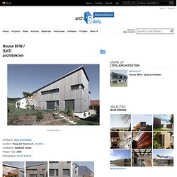House BFW / [tp3] architekten