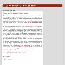 Sell Your House Any Condition: We offer Fair Price and We buy Houses Houston