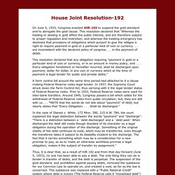 House Joint Resolution-192