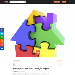 House purchase with the right papers