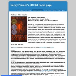 House of Scorpion - Nancy Farmer's official home page