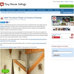 Neat Tiny House Things I’ve Found on Pinterest