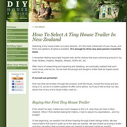 Tiny House Trailer - How To Select One In New Zealand