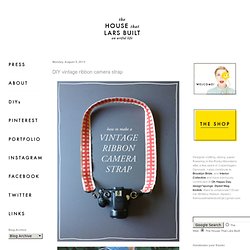 DIY vintage ribbon camera strap