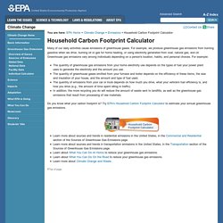 Household Carbon Footprint Calculator