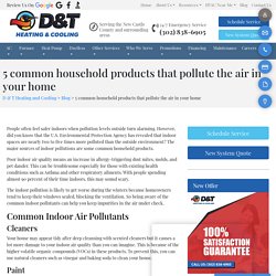 5 common household products that pollute the air in your home.