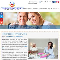 Housekeeping for Senior Living