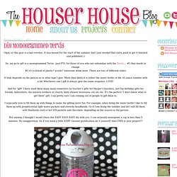 The Houser House: DIY Monogrammed Tervis