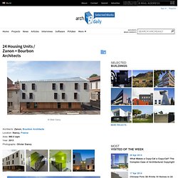 24 Housing Units / Zanon + Bourbon Architects