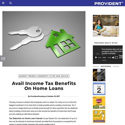 Housing Loan Tax Benefit