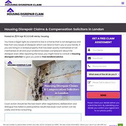 Housing Disrepair Solicitors London No Win No Fee