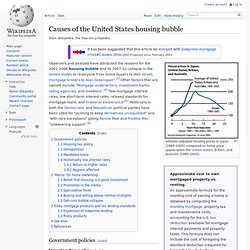 Causes of the United States housing bubble