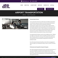 Houston Airport Car Service