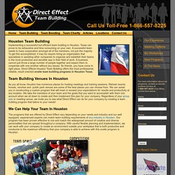 Houston Team Building-Texas-Programs By Direct Effect