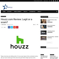 Houzz.com Review: Legit or a scam?