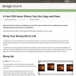 5 Cool CSS Hover Effects You Can Copy and Paste