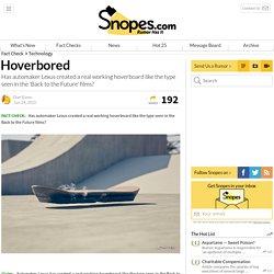 Hoverbored : snopes.com