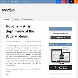 Hoverizr – An in depth view of the jQuery plugin