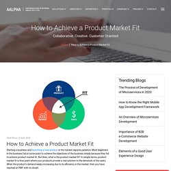 How to Achieve a Product Market Fit