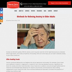 How to Alleviate Anxiety in Seniors
