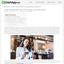 How and Where Can I Reload My Cash App Card?