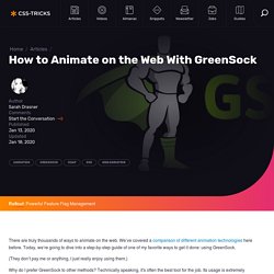 How to Animate on the Web With GreenSock