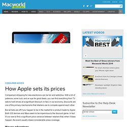 How Apple sets its prices
