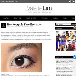 How to Apply Fake Eyelashes