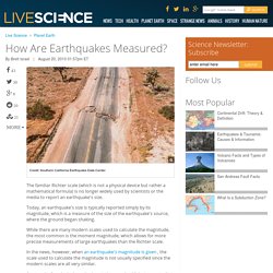 How Are Earthquakes Measured?