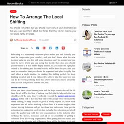How To Arrange The Local Shifting