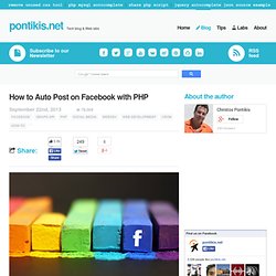 How to Auto Post on Facebook with PHP