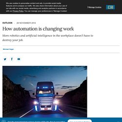 How automation is changing work